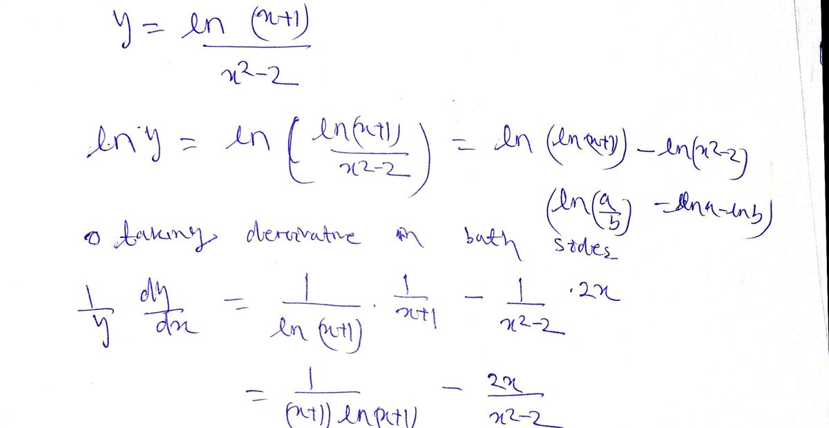 Calculus homework question answer, step 1, image 1